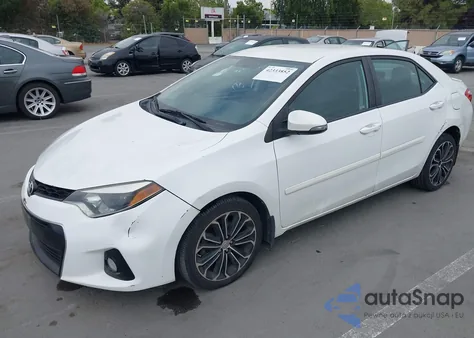 2014 Toyota Corolla S Plus from USA, damaged, VIN 2T1BURHE9EC092630